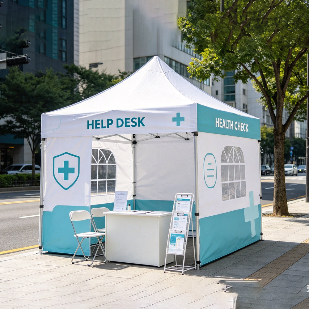 Custom Advertising Pop Up Tent with Logo for Events & Trade Shows