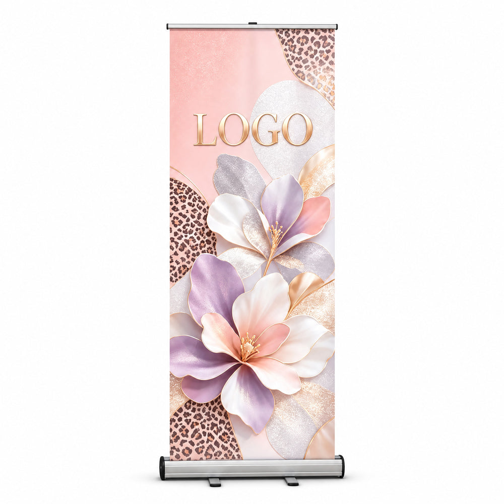 Custom Printed Roll-up Banner Stand, Retractable Display Banner for Trade Show, Business Event & Store Promotion