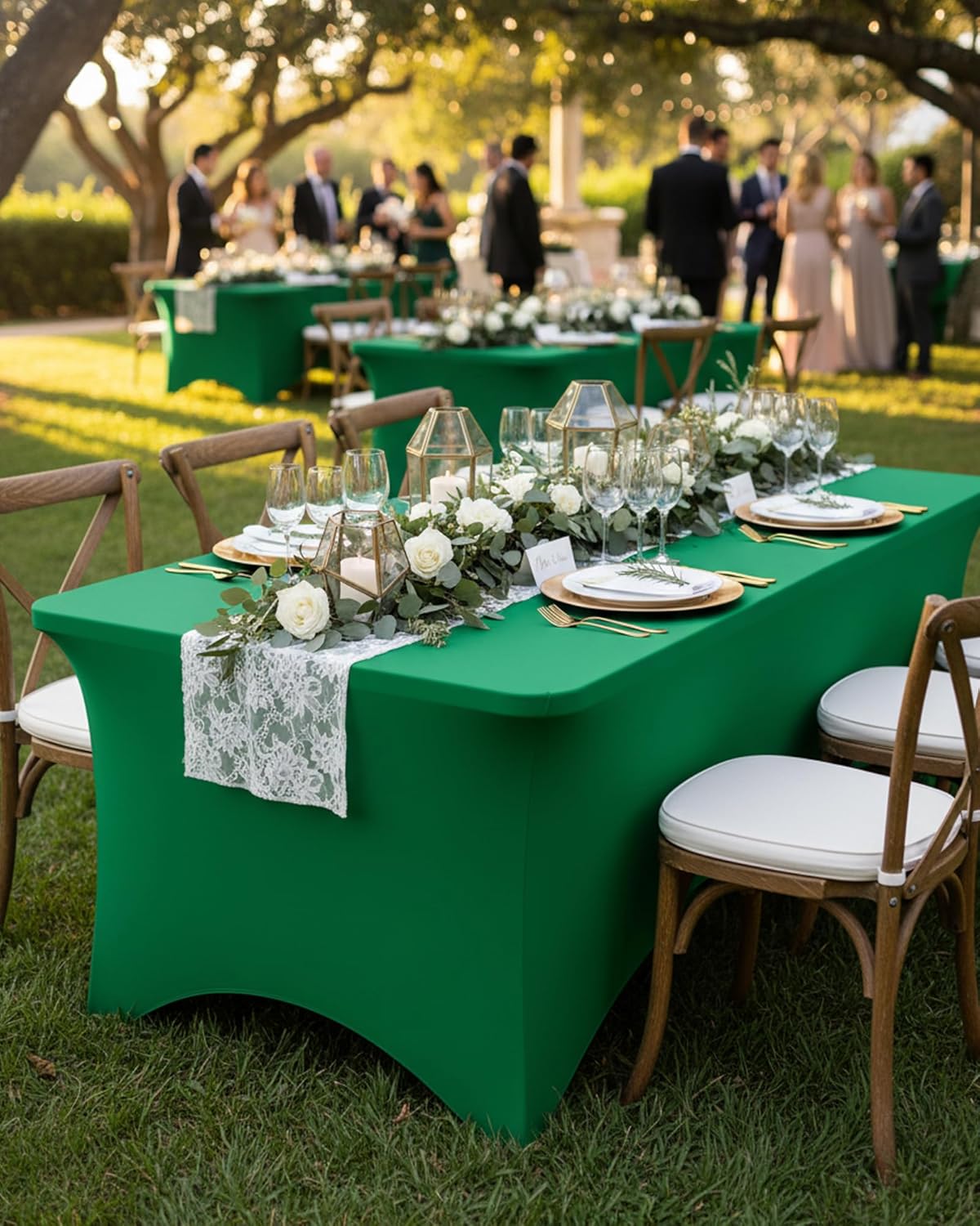 Custom Logo Elastic Stretch Tablecloth for 4ft 6ft 8ft Trade Show Tables