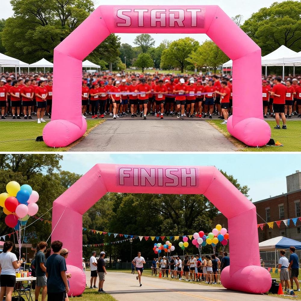 Outdoor Sports Inflatable Archway, Full Color Custom Printed Inflatable Finish Line Arch for Running, Cycling & Community Race Events