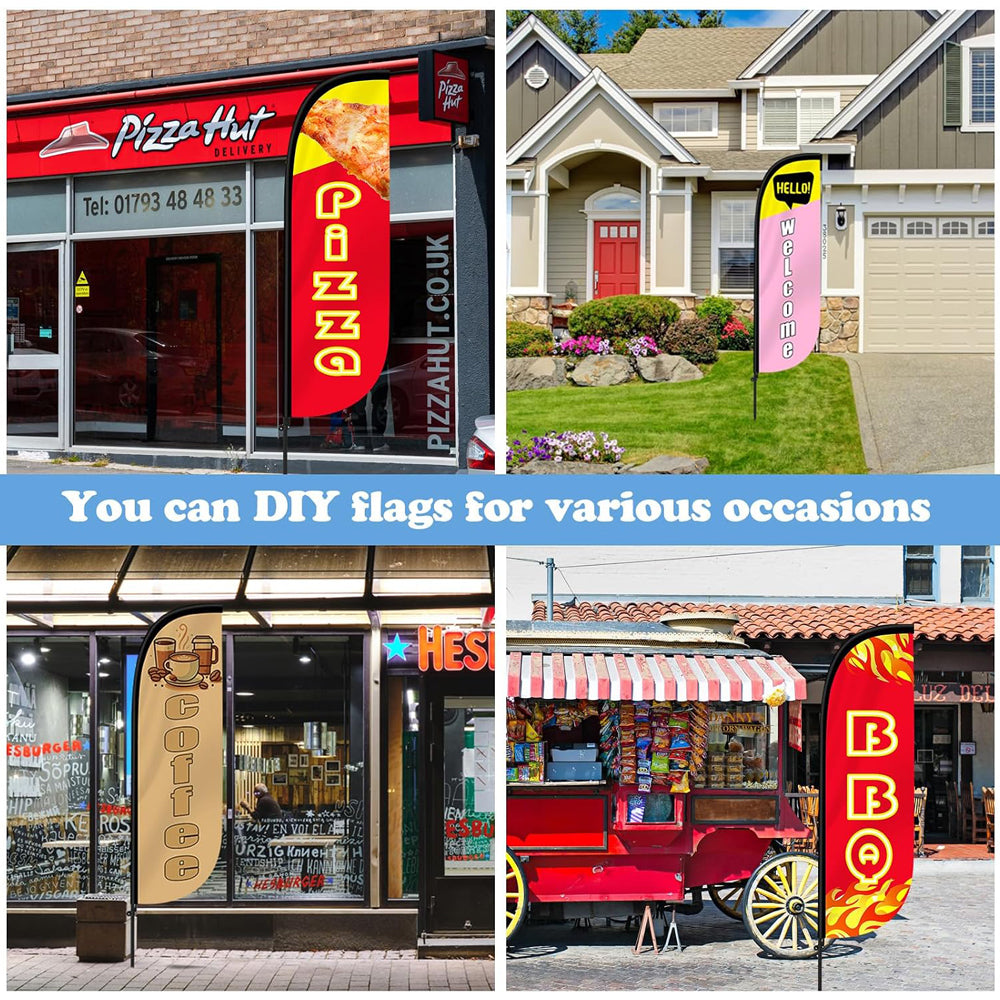 Business Promotional Swooper Feather Flag