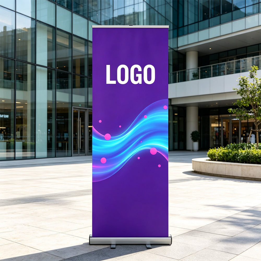 Custom Printed Roll-up Banner Stand, Retractable Pull Up Banner for Trade Show, Conference & Business Promotion