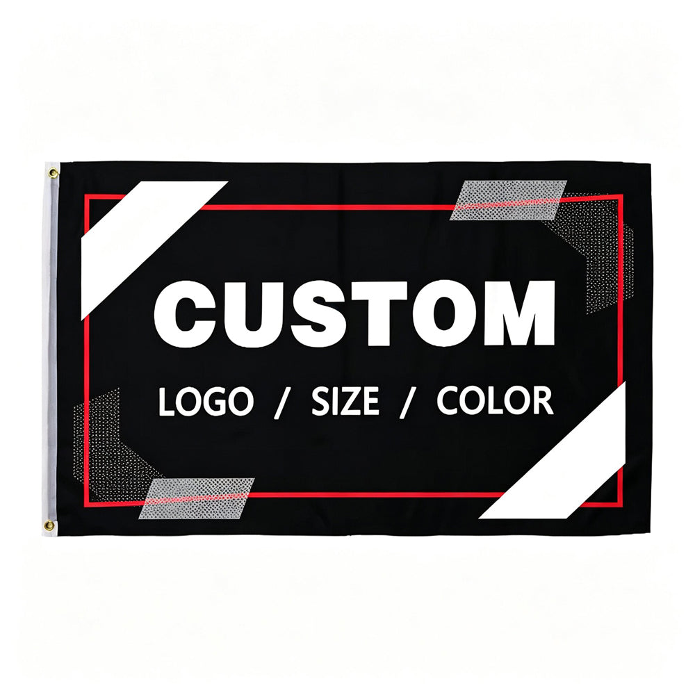 Custom Photo & Text Polyester Banner Flag