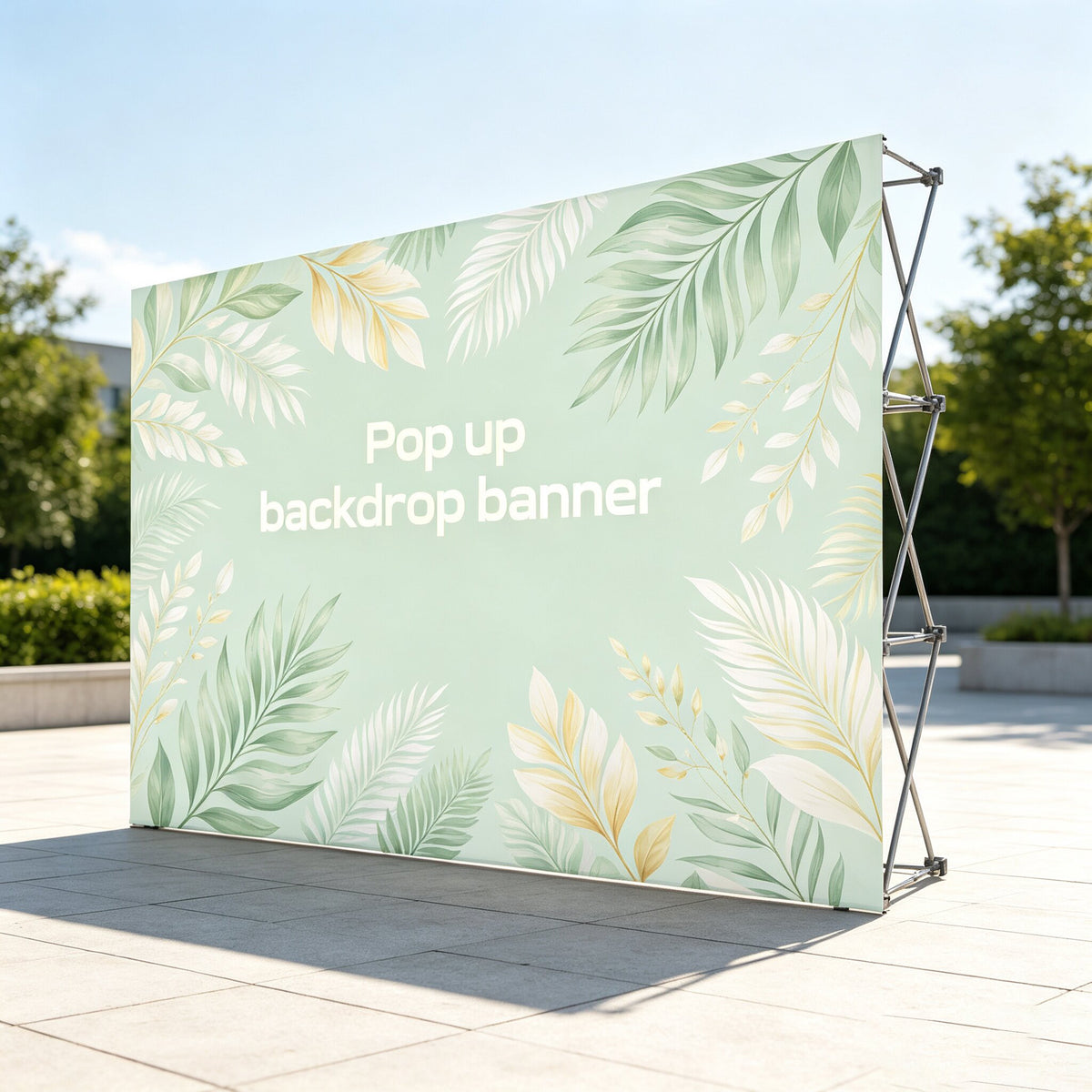 Custom Logo Pop Up Backdrop Banner for Trade Show & Corporate Events