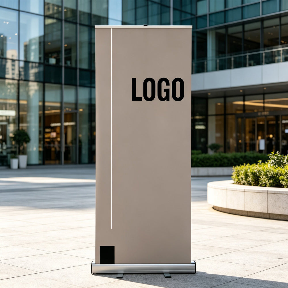 Heavy Duty Retractable Roll-up Banner Stand with Custom Graphics