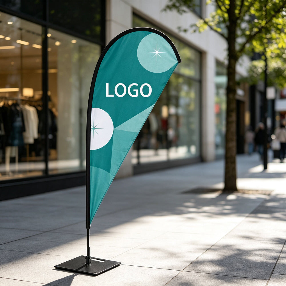 Custom Feather Flag Beach Flag, Outdoor Advertising Banner for Business Event Promotion