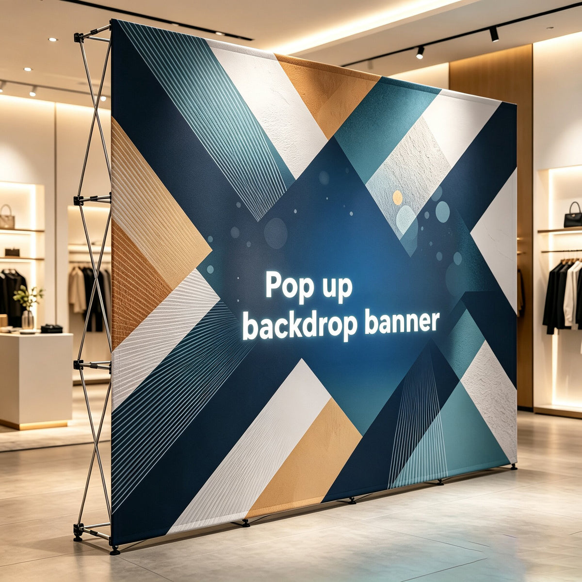 Custom Printed Pop Up Backdrop Banner, Portable Popup Step and Repeat Photo Backdrop for Trade Show Booth, Corporate Events & Photo Booth, Custom Logo Background