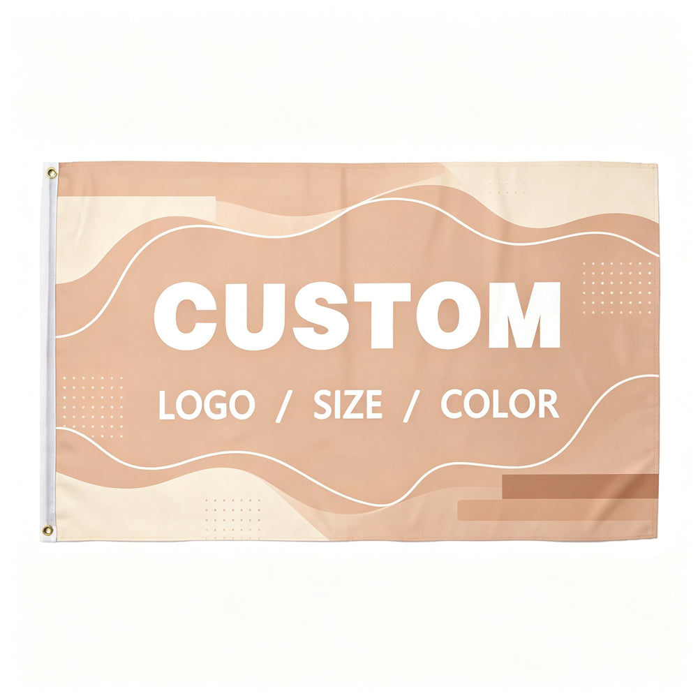 Custom Flag, Custom Printed Polyester Banner with Metal Grommets for Business Advertising & Events