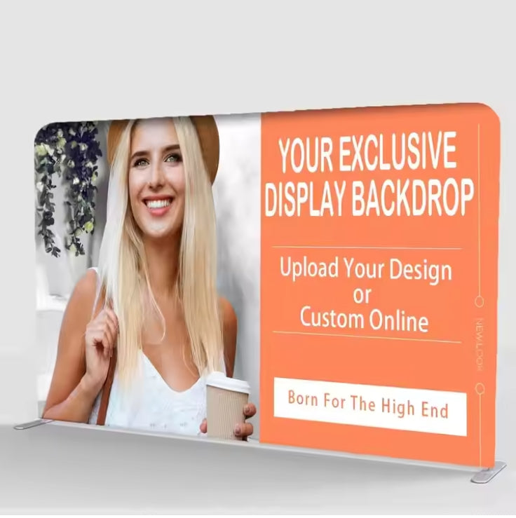Custom Fast Acting Pop up Fabric  Stands for Trade Shows Exhibition Backdrop Display Banners