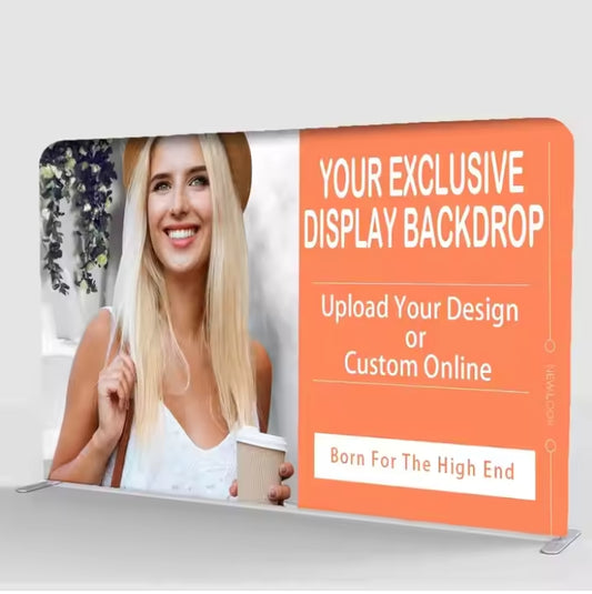 Custom Fast Acting Pop up Fabric  Stands for Trade Shows Exhibition Backdrop Display Banners