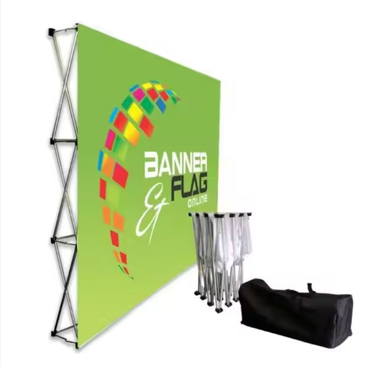 Backdrop Banner Stand Trade Show Display for Professional Photography Customizable