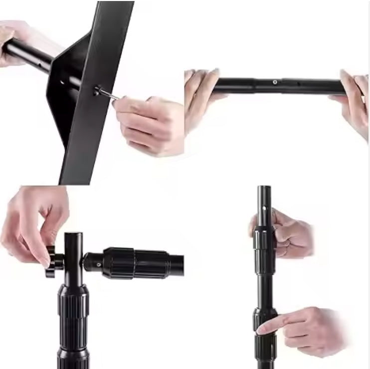 Custom Display Banner Heavy Duty Adjustable Background Stand Kit with Carrying Bag