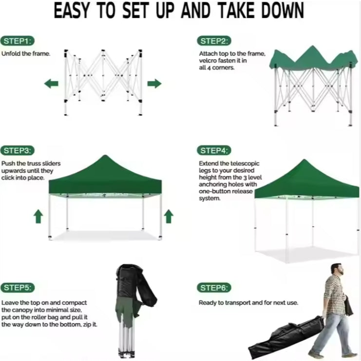 300D/600D Oxford Material Durable Easy Pop Custom Canopy Advertising Event Tent for Advertisement Trade Show Market