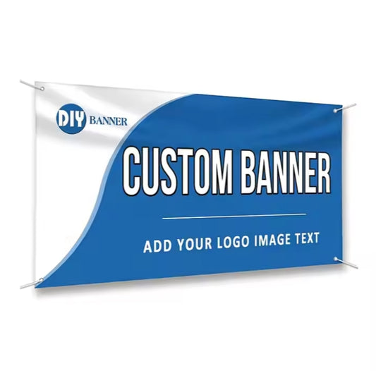 Custom 13OZ PVC Vinyl Banner Indoor Outdoor Advertising Personalized Customizable with Hanging Poster for Events Retail Birthday