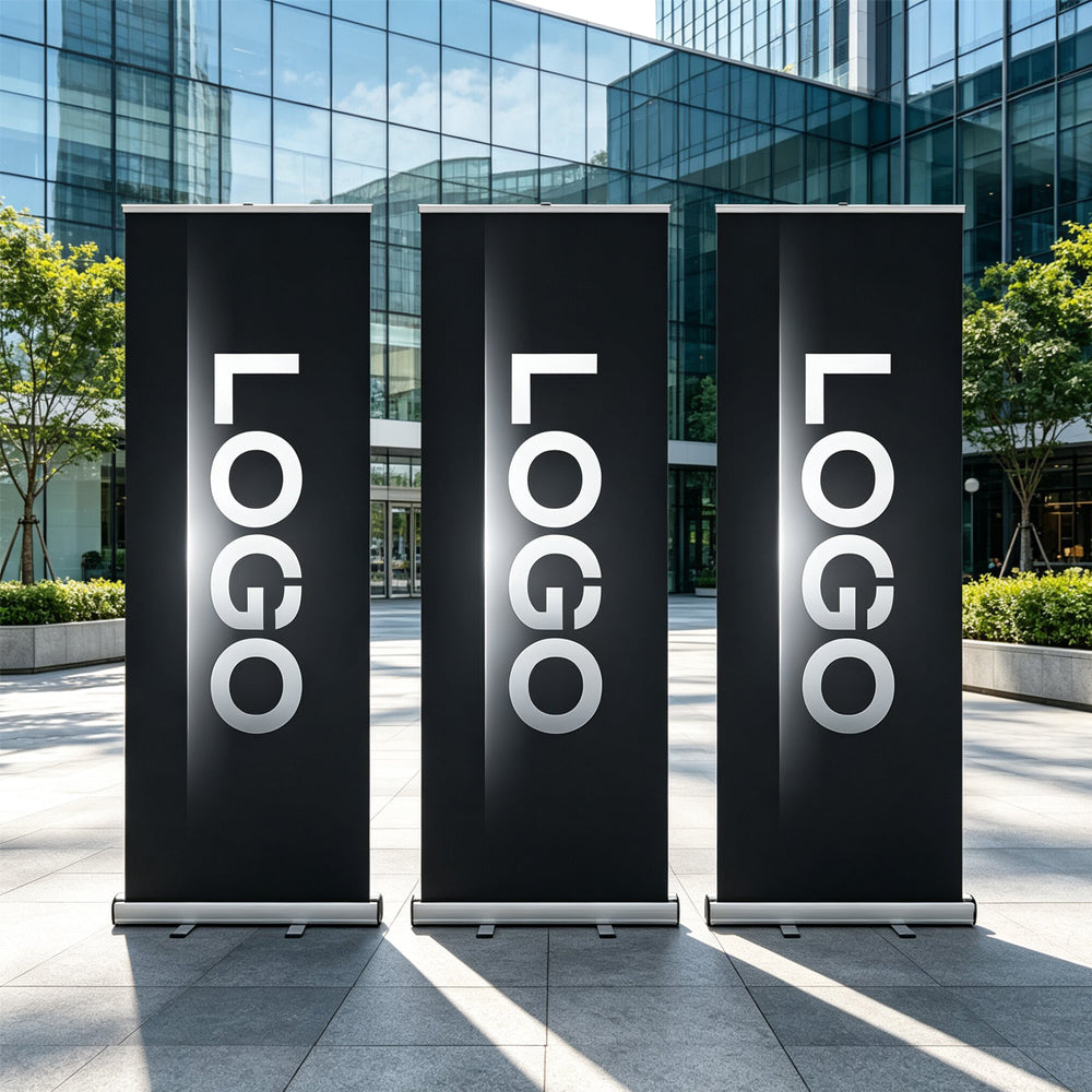 Custom Graphic Roll-up Banner Stand for Exhibition Booth Display