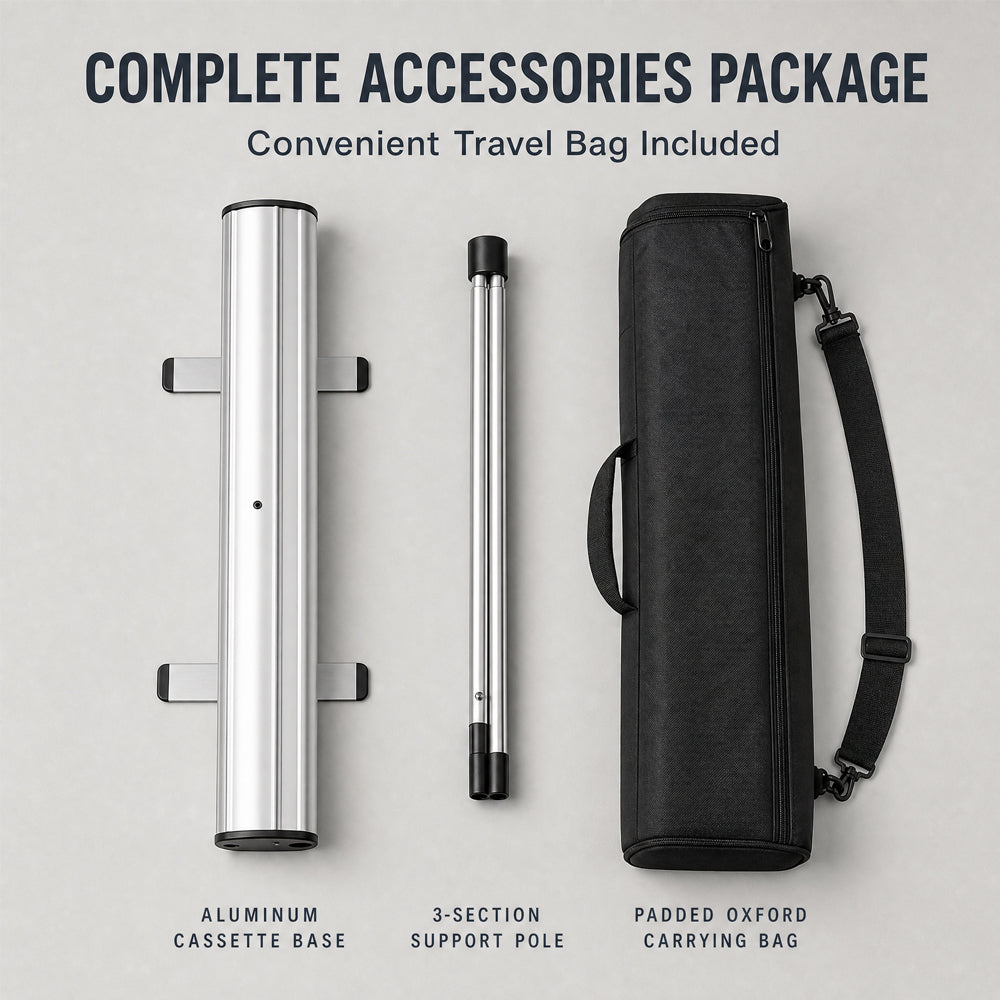 Premium Roll-up Banner Stand, Custom Printed Retractable Banner for Conference, Retail and Brand Advertising