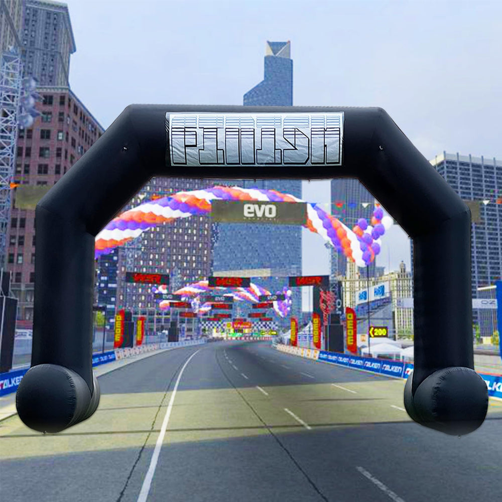 Custom Printed Advertising Inflatable Arch, Portable Blow Up Entrance Arch for Grand Opening, Festival, Trade Show & Outdoor Brand Marketing