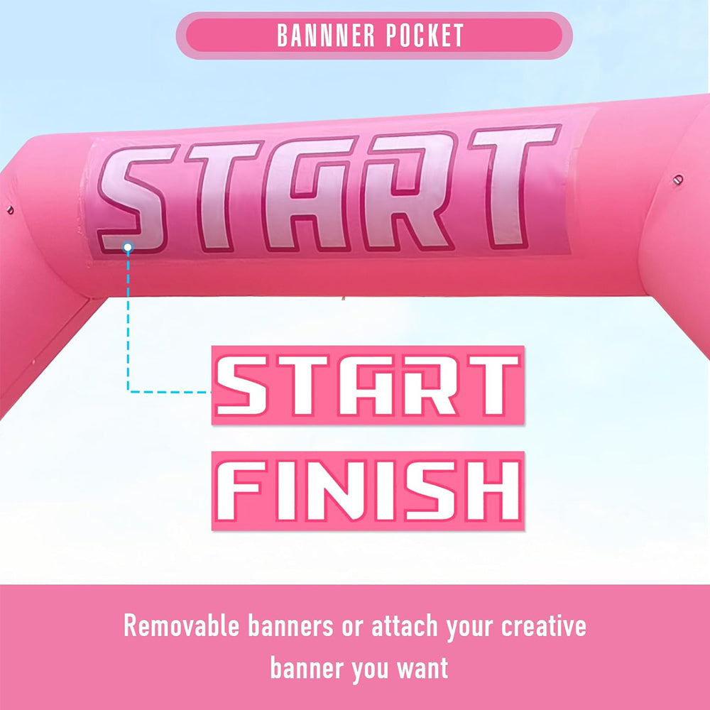 Outdoor Sports Inflatable Archway, Full Color Custom Printed Inflatable Finish Line Arch for Running, Cycling & Community Race Events