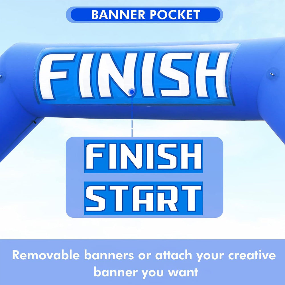 Custom Inflatable Arch with Logo Printing, Outdoor Race Start Finish Line Blow Up Arch for Marathon, 5K Run, Sports Events & Brand Promotion