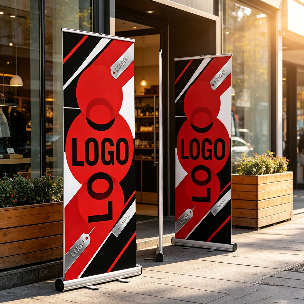 Premium Roll-up Banner Stand, Custom Printed Retractable Banner for Conference, Retail and Brand Advertising