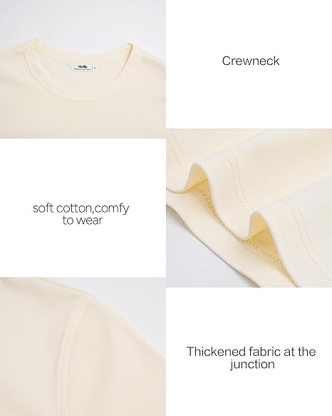 Women Oversized Crew Neck T-Shirt, Loose Fit Soft Short Sleeve Casual Tee, Trendy Daily Tops
