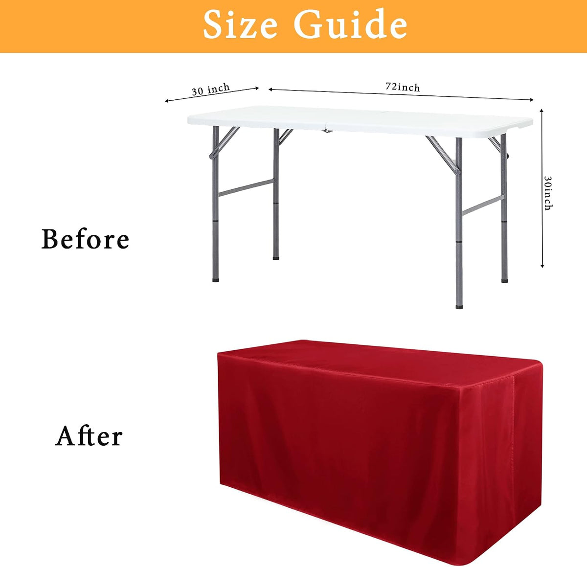Custom Fitted Type Table Cover, Stretch Spandex Fitted Table Cloth with Logo Printing for Trade Show, Sports Events & Vendor Booth
