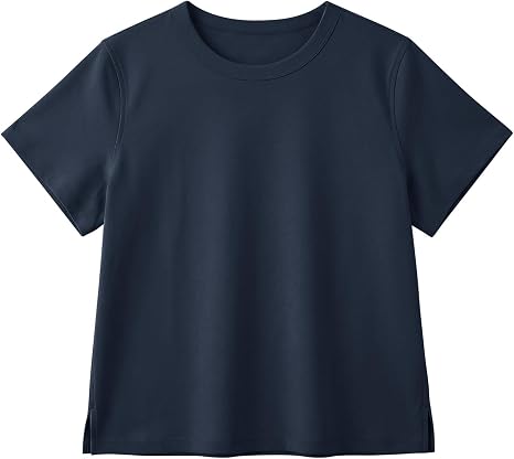 Women Basic Crew Neck Short Sleeve T-Shirt, Soft Casual Summer Tee