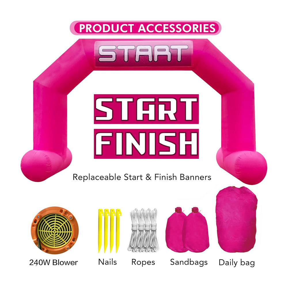 Custom Inflatable Race Arch, Blow Up Start & Finish Arch for Soccer League, Marathon, 5K Fun Run and Outdoor Sports Competitions