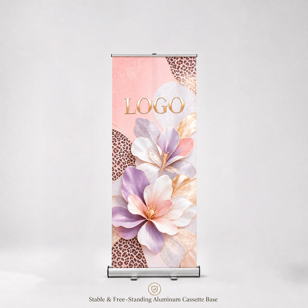 Custom Printed Roll-up Banner Stand, Retractable Display Banner for Trade Show, Business Event & Store Promotion