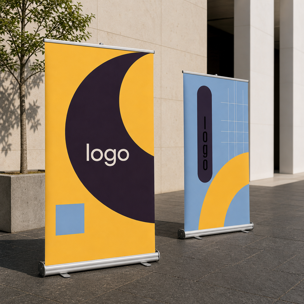 Custom Roll-up Banner Stand, Retractable Pull Up Display Banner