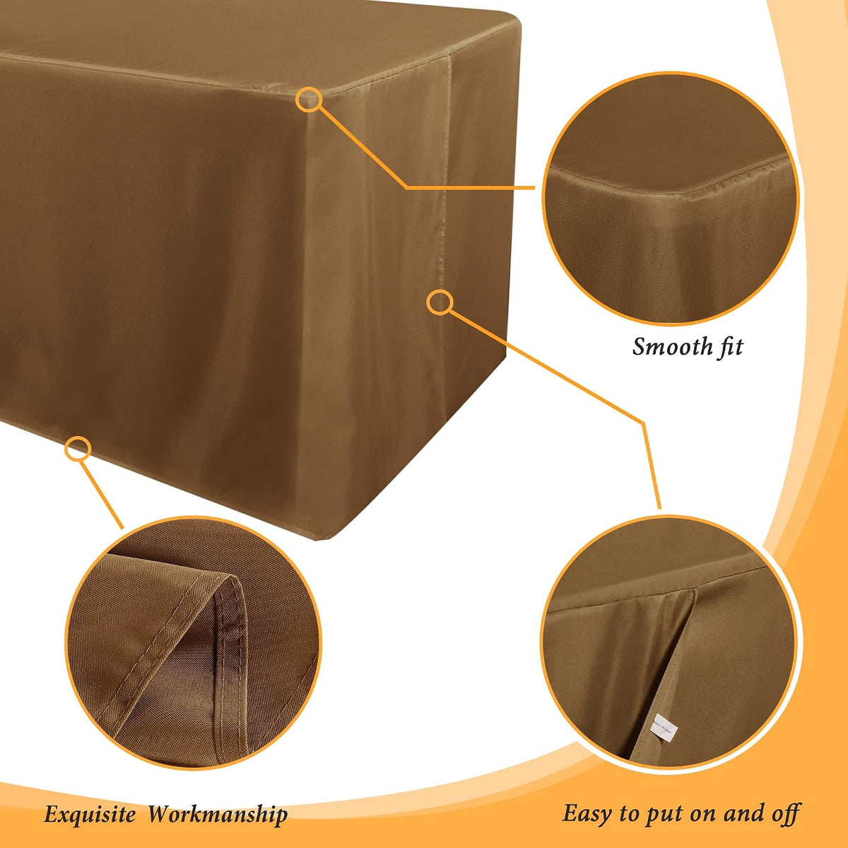 Custom Logo Fitted Type Table Cloth for 4ft 6ft 8ft Trade Show Tables