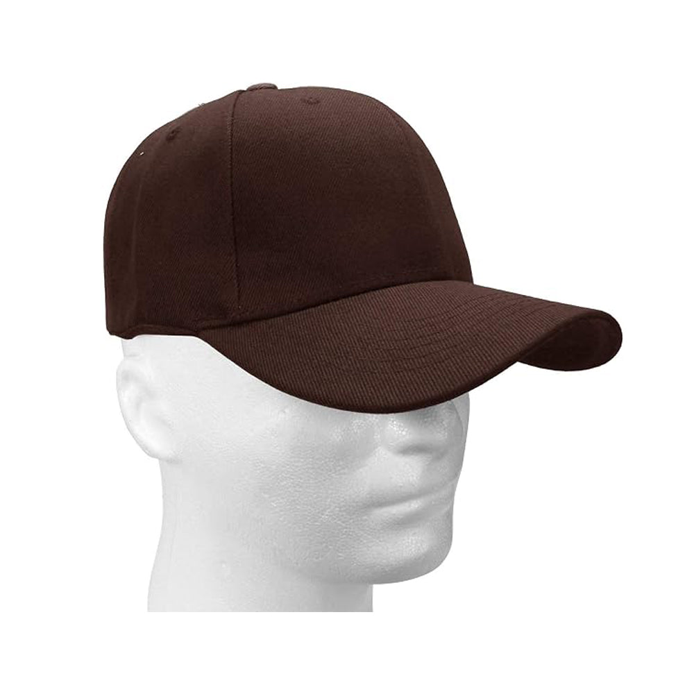 Casual Unisex Solid Baseball Hat, Soft Fabric Curved Brim Cap, Adjustable Strap Blank Hat for Outdoor Sports