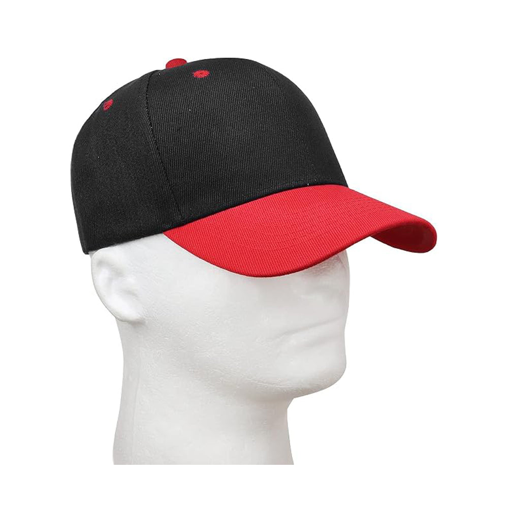 Blank Cotton Baseball Cap, Unisex Adjustable Plain Dad Hat, Casual Curved Brim Hat for Daily Wear & Custom Printing