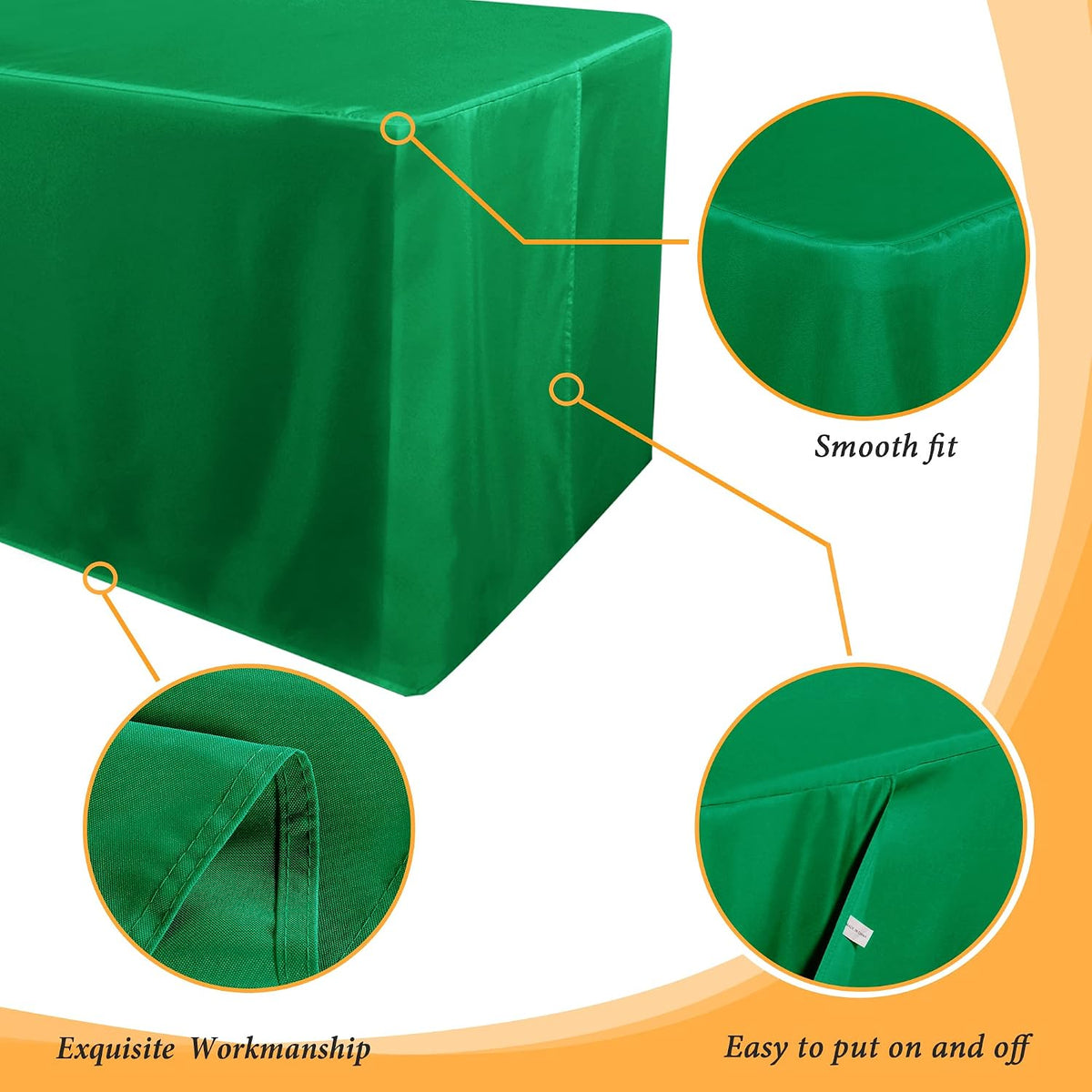 Wrinkle Free Fitted Type Table Cloth, Custom Sublimation Printed Fitted Table Cover for Exhibition Booth Promotion