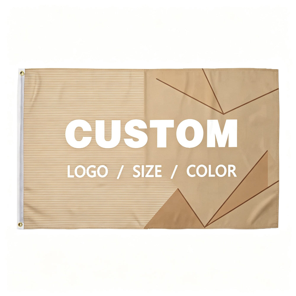 Custom Printed Flag | Personalized Photo & Text Banner with Metal Grommets