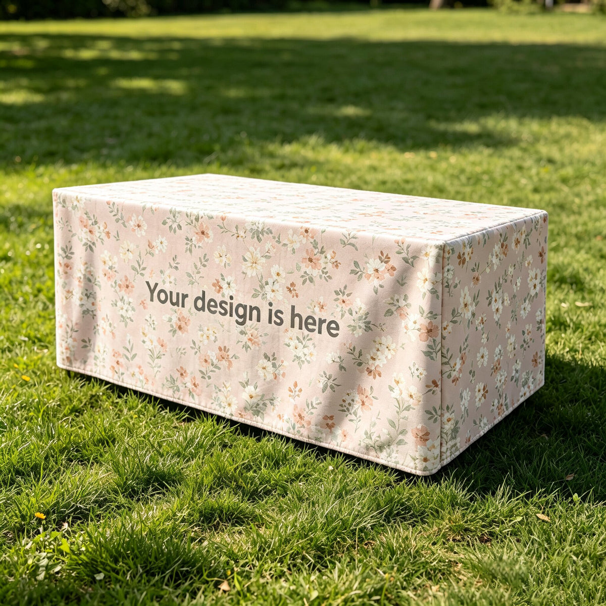 Fitted Type Table Cover | Custom Printed Spandex Fitted Table Cloth for Events