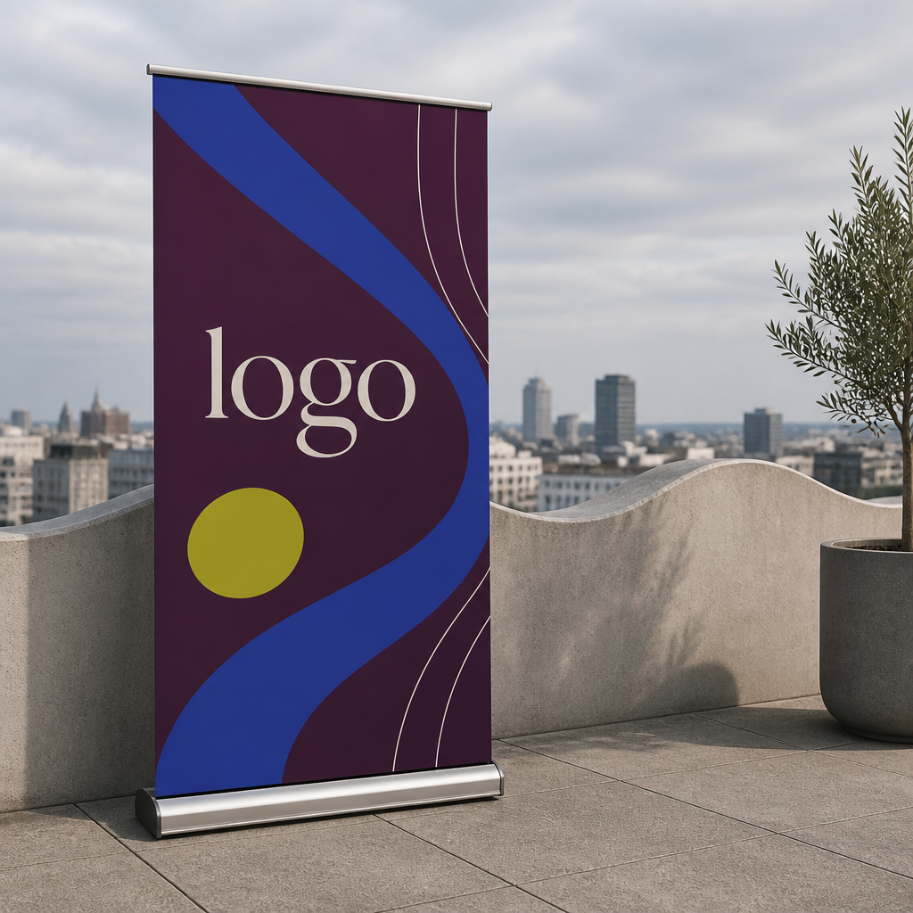 Portable Printed Roll-up Banner Stand for Trade Show Events