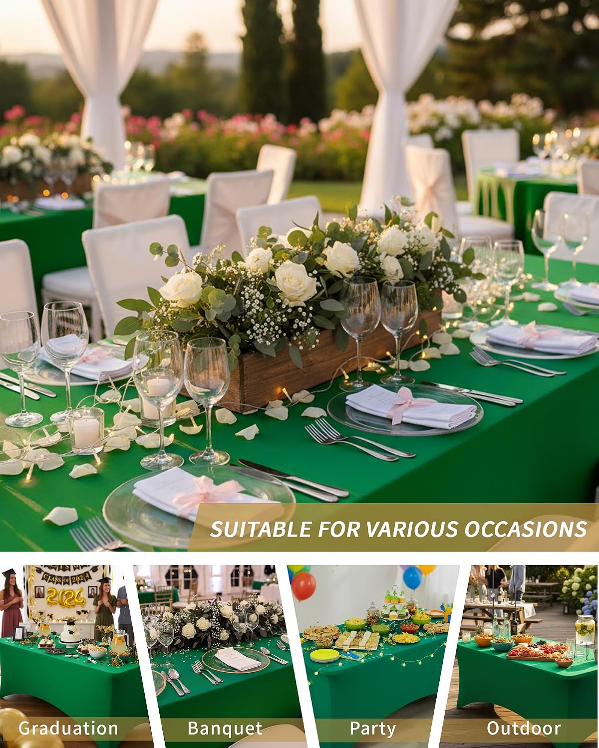 Custom Logo Elastic Stretch Tablecloth for 4ft 6ft 8ft Trade Show Tables