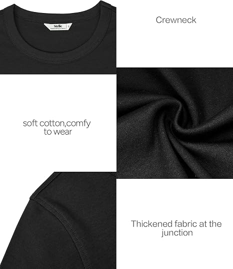 Women Classic Fit Crew Neck T Shirt, Soft Breathable Cotton Short Sleeve Casual Tee for Daily Wear