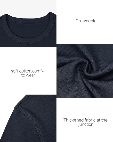 Women Basic Crew Neck Short Sleeve T-Shirt, Soft Casual Summer Tee