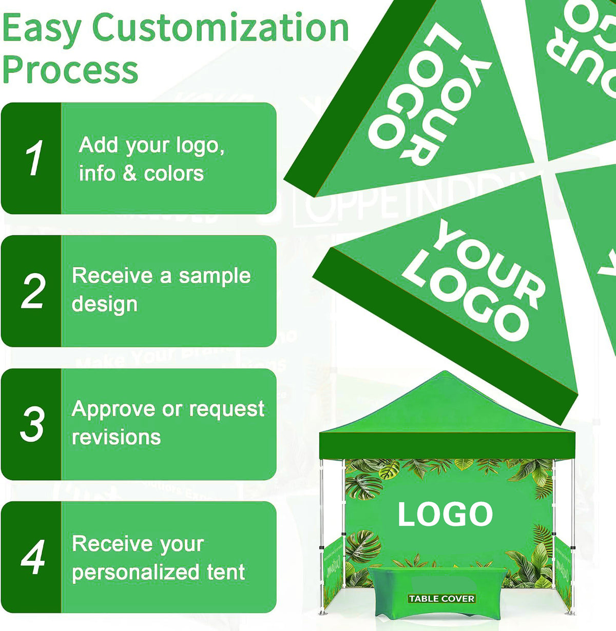 Outdoor Promotional Advertising Tent, Pop Up Canopy with Logo
