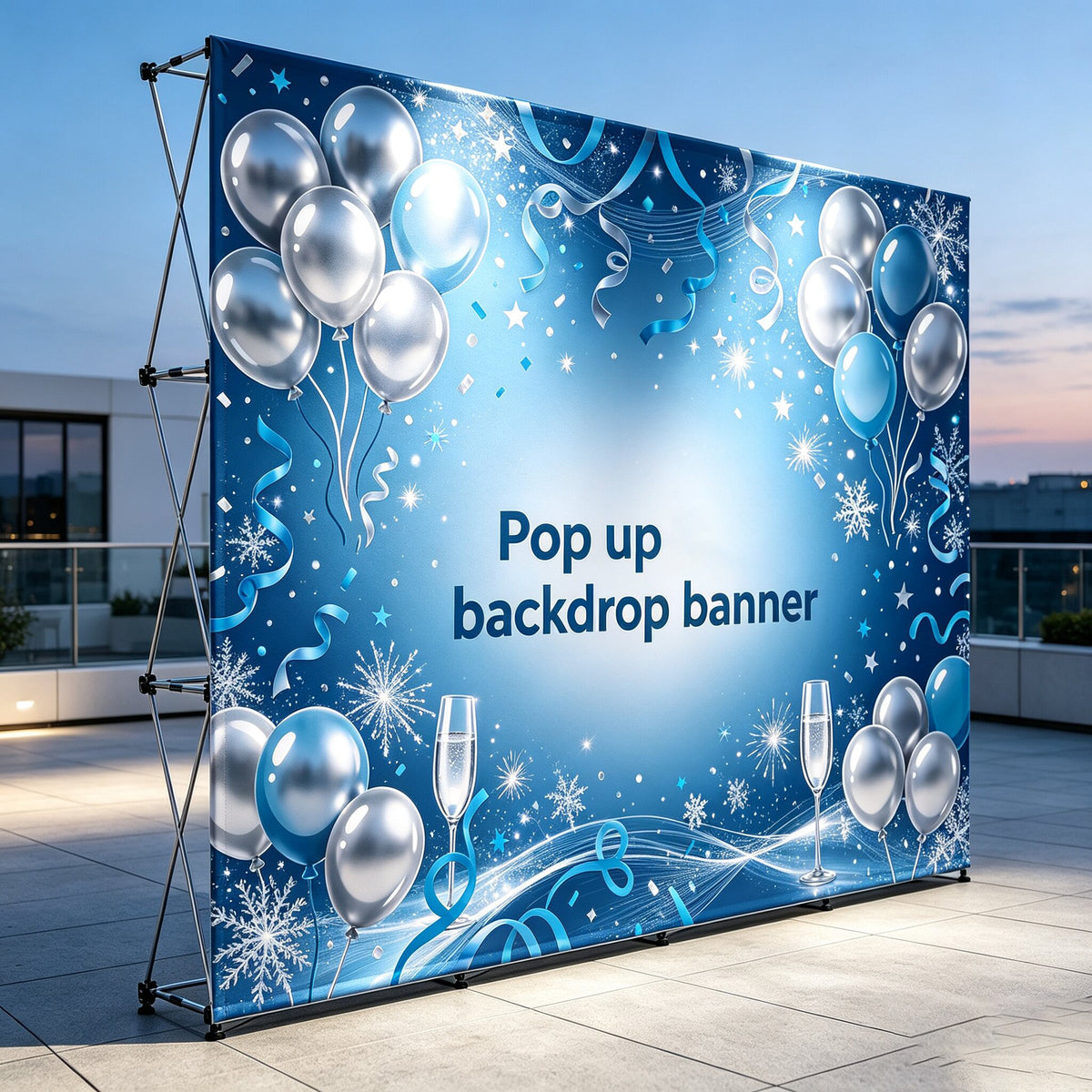 Custom Sublimation Pop Up Step and Repeat Backdrop Banner for Trade Show Booth