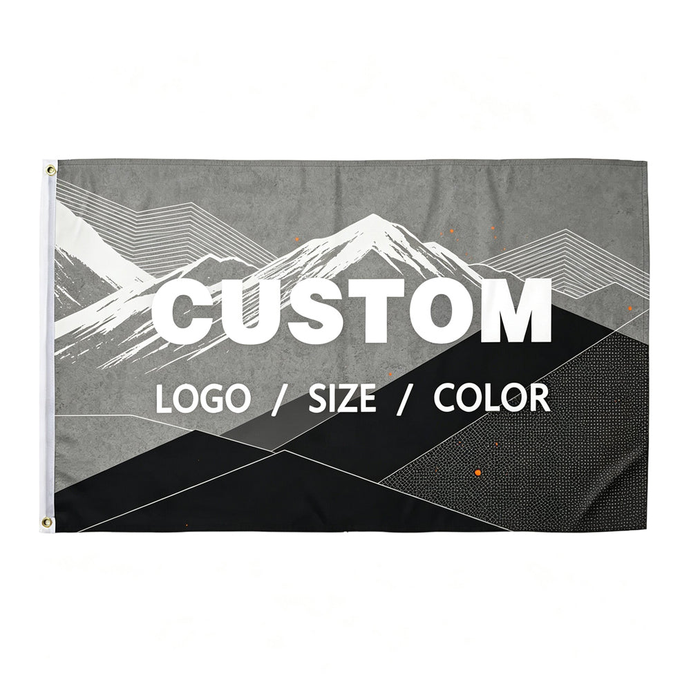 Custom Logo Polyester Flag with Metal Grommets