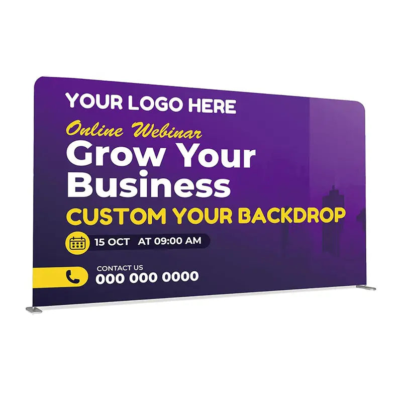 Custom Fast Acting Pop up Fabric  Stands for Trade Shows Exhibition Backdrop Display Banners