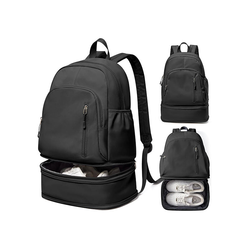 Unisex Lightweight Waterproof Sports Backpack with Shoe Compartment Eco-Friendly Durable Design Quick-Dry Gym Bag