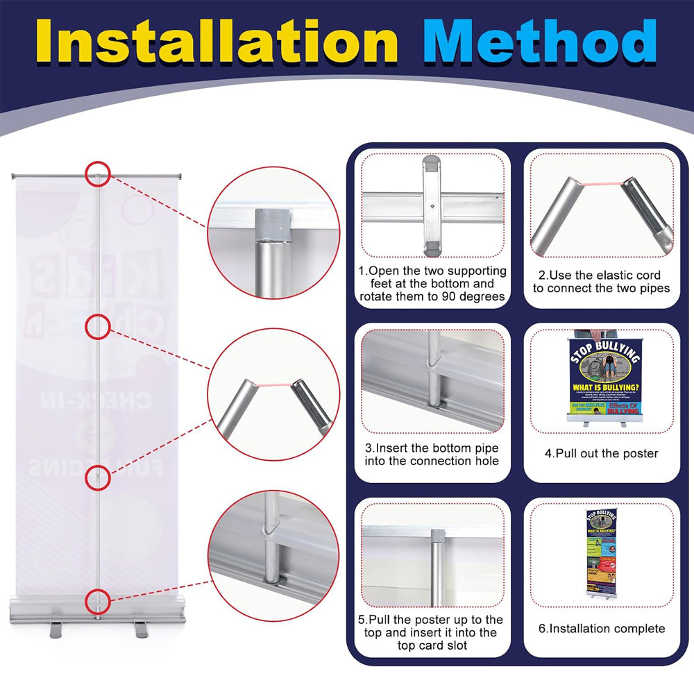 Custom Printed Roll-up Banner Stand, Retractable Pull Up Banner for Trade Show, Conference & Business Promotion